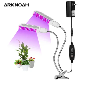 ARKNOAH Celoten Spekter LED Grow Light AC100~240V 90W Clip-on Ffs Lučka za Namizni Rast Rastlin, svetila za Notranji Cvetje