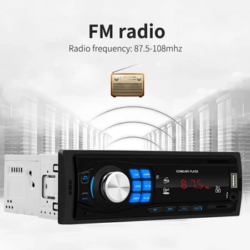 Avto Radio 1 Din avtoradio Avto Avdio Stereo FM-Radio, Bluetooth Stereo Igralec Daljinski upravljalnik SD, USB, AUX, MP3 Predvajalnik