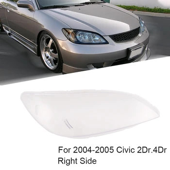 Avto Spredaj Stranski Smerniki Jasno Objektiv Lampshade Lupini Kritje za 2004-2005 Honda Civic 2Dr/4Dr