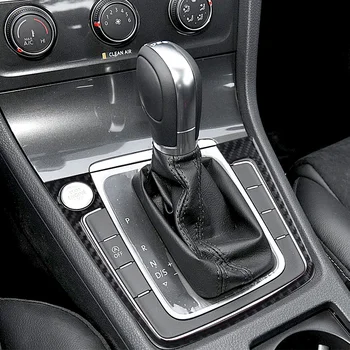 Avto Styling Notranje zadeve Prestavna Polje Plošča Pokrov Prevleko iz Ogljikovih Vlaken Nalepke Nalepke Pribor Za VW Golf 7 GTI MK7-2019
