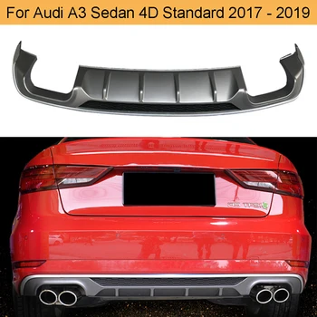 Avto Zadaj Bumnper Difuzor za Audi A3 Sedan Standard 4 Vrata 2017-2019 PP Zadnji Difuzor Lip Spojler, ki Niso za S3