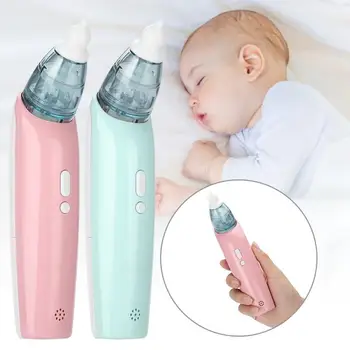 Baby Nosni Aspirator Električni Prenosni Sluz Odstranitev Varno, Higiensko 2 Velikosti Nos Čiščenje Nastavljiv Pralni Za Novorojenčka Fant Dekle