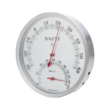 BaoYi 4 vrste Gospodinjskih Termometer/Vlažnost Meter HD Okroglo Obliko Ura Temperatura Instrument&Montaža na Steno Hygromo meter