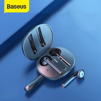 Baseus W05 TWS Bluetooth Slušalke Brezžične 5.0 Pravi Brezžični HD Slušalka Stereo Slušalke V Ušesa Slušalke Za iPhone 12 Pro Xiaomi