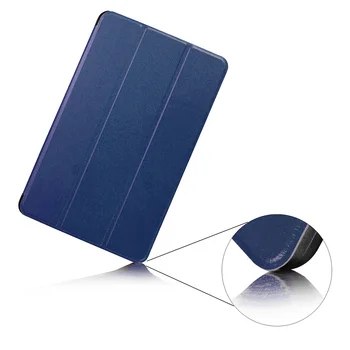 Besegad Mini Ultra Tanek Zložljive Smart Cover Primeru, Lupine, Kože, Stojalo, Nosilec za Samsung Galaxy Tab A T580 T585 T 580 T 585 Tablet