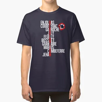 Blokado Fantje T - Shirt Les Miserables Les Mis Blokado Fantje Revolucije Enjolras Grantaire Gavroche Marius