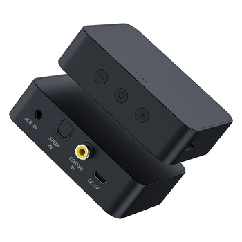 Bluetooth 5.0 Audio Optični Oddajnik RCA Koaksialni 3,5 mm Priključek Aux Brezžični Adapter TF Card Reader Pretvornik za Avto TV
