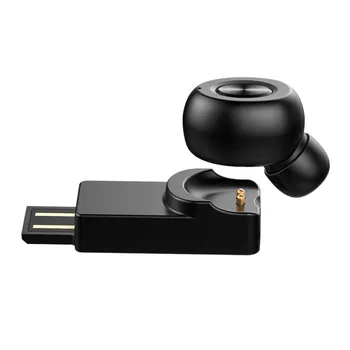 Bluetooth 5.0 Enem Ušesu, Slušalka Mini Nevidno Slušalke Magnetni Polnjenje Brezžične Slušalke Nova