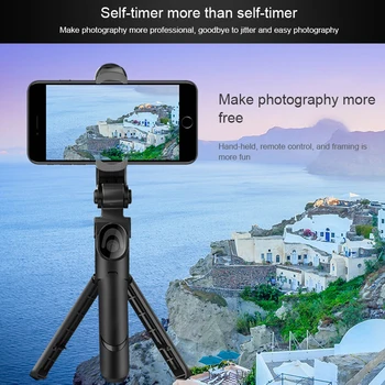 Bluetooth Nadzor Selfie Palice Stojala Za 360° Daljinski Krmilnik Prenosna Zložljiva Selfie Stojalo Artefakt Palico Clamp Nosilec Za Kamero