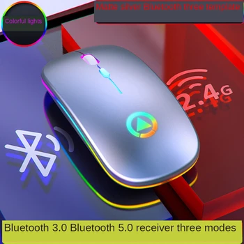 Bluetooth RGB Akumulatorske Brezžične Miške Recargable Izklop Urad Računalniške Opreme