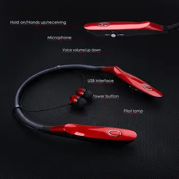 Bluetooth V5.0 Slušalke Brezžične Slušalke Magnetni Šport Slušalka IPX4 TWS Za iPhone 11 Xr Pro Xs Max 6 6s 7 Plus 8 X Univerzalni