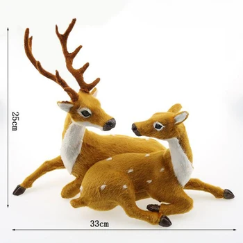 Božič Jelena Jelena lutka model Santa Obrti Elk Xmas Party Doma Drevo Decor Ornament Darilo igrača za otroke