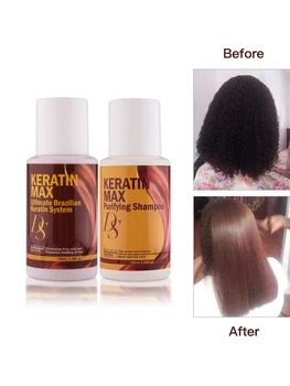 Brazilski keratin 12% Formalin Keratin Las Zdravljenja Za Poškodovane Kodraste Lase + 100 ml Šampon Čiščenje