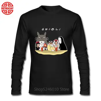 Camisetas Anime Studio Ghibli T-shirt Princesa Mononoke Tshirt Moški Japonska Manga Mashup Demon Totoro Živahen Stran Št Obraz Majica s kratkimi rokavi