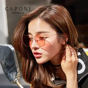 CAPONI Vintage sončna Očala Ženske 2020 Klasičnih majhnosti Modne blagovne Znamke Eye Glasses Retro sončna Očala Za Ženske In Moške CP708