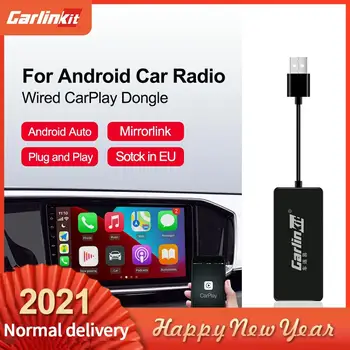 Carlinkit USB Apple Carplay Ključ /Android Auto Smart link za Android avto z iOS 13 14 Carplay Sistem za Podporo Ogledalo-link