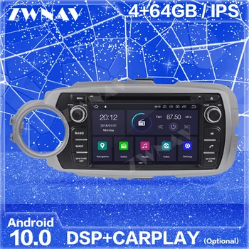 Carplay IPS Android 10 Zaslonu GPS Navi Za TOYOTA Yaris 2012 2013 Auto Radio Audio Stereo Multimedijski Predvajalnik, Vodja Enote
