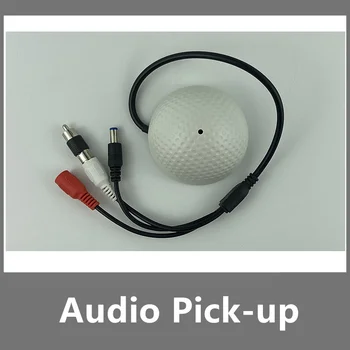 CCTV Mikrofon Golf Obliko poslušanje avdio naprave, avdio snemalna Naprava-senzor Visoke Občutljivosti 12V DC zvoka Monitor