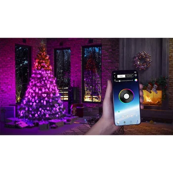 Christmas Tree Okraski Luči po Meri Niz LED Luči App Remote Control Svetlobe Doma dekoracijo stranka božič stranka FP8