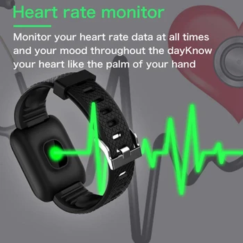 D13 Pametno Gledati 116 Plus Srčni utrip Smart Manšeta Športne Ure Smart Band Nepremočljiva Smartwatch za Android iOS Dropshipping