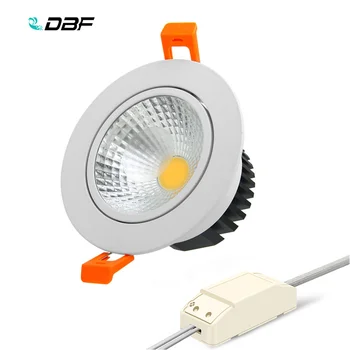 [DBF]Anti-glare Vgradne Stropne Spot Svetloba, možnost zatemnitve 6W 9W 12W 15W LED COB Downlight, z AC85-265V LED Transformator Doma Dekor