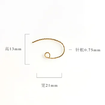 Debelo 20 kos/veliko pozlačeno uho žice uhan kljuke zaponko francoski kljuke nakit, izdelava obrti ugotovitve DIY za ženske