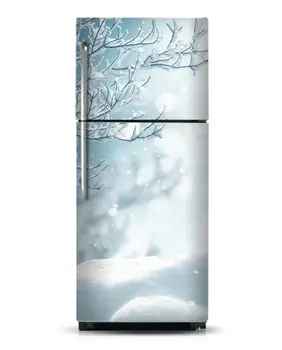 Debelo Sneg Prikaži Samolepilnih Pomivalni stroj Hladilnik Zamrznitev Nalepka Otrok Likovnih Vrata Hladilnika Kritje Ozadje