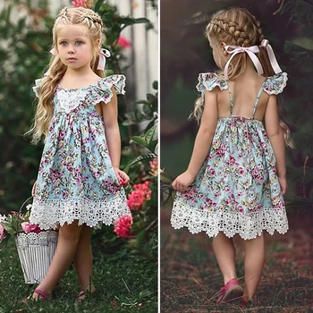 Dekleta Otroci Princesa Obleko Stranka Obleko Čipke Obleko Tutu Formalnih Obleke Mrežasto Obleko Cvetlični Oblačila 2-7 Let