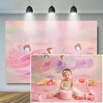 Dekleta Torto Razbiti Ozadje Newborn Baby Fotografije Portret Ozadju Rojstni Galerija Dekoracijo Banner