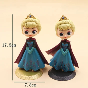 Disney Frozen2 Anime Slika Model Elsa Anna Sofija PVC Torto Q Različica Luštna Igrača Torto Dekoracijo Colletible Otrok Ustvarjalno Darilo