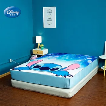 Disney Risanke Lilo in Stitch Postelja Kritje Vzmetnice Kritje za Posteljo 1,2 m 1,5 m 1,8 m Postelja za Otroke Otroci Soba Dekor 30 cm Višina