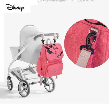 Disney USB Ogrevanje Izolacija Otroka Mamica Vrečko Večnamensko Minnie Plenic Porodniškega Nappy Nahrbtnik Za Potovanja Nosečnosti Mati