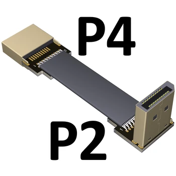 DisplayPort Traku Kabel Podaljšek, Moški-Ženski Ravno EMI zaščita FPC Kabel DP 90 stopinj Priključek S nametitev