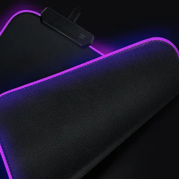 DIY po Meri Mouse Pad RGB LED Velikih Gaming Mouse Pad Laptop Desk Tipke za Igralca za Nadzor Hitrosti, Udobno in Trajne