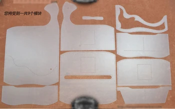 DIY živalske kože obliž denarnice šivanje vzorec pvc predlogo
