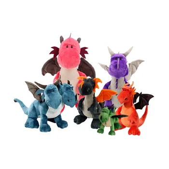 Dropship 30 CM Dinozaver Plišastih Igrač Dvakrat vodil Živali, Plišaste Lutke Cartonn Anime Dve glavo Zmaja Za Otroke, Otroci Fantje Darilo