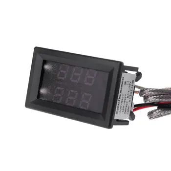 Dual Digital K Termometer Termočlen Vgrajeni Visoko Temperaturni Senzor Tester