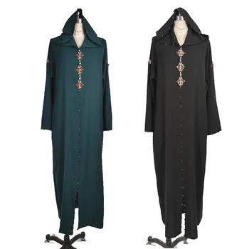 Dubaj Abaya Turčija Hidžab Muslimansko Obleko Afriške Obleke Za Ženske Abayas Islam Oblačila Haljo Musulman De Način Djellaba Femme Oman
