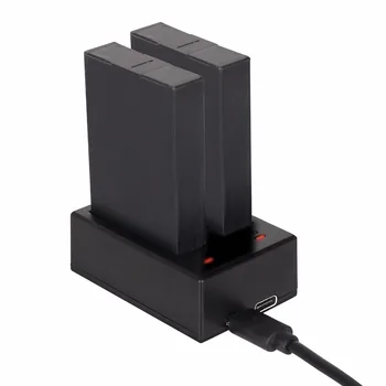 Dvojno USB Polnilec za Gopro Fusion Camera 1/2 Polnjenje Baterij Prenosnih Potovalni Polnilnik USB, kabel za Gopro Dodatki