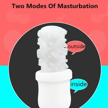 Dvostranski Stimulacije Moški Moški Masturbator Pokal Mehko Tesen Muco Sex Igrače Realistična Vagina Vakuumske Žep Pokal za Samozadovoljevanje