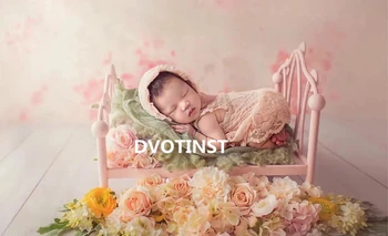 Dvotinst Novorojenčka Fotografija Rekvizitov, Železa, ki Predstavljajo Princesa Mini Posteljo Poser za Otroka Foto Fotografia Poganjki Pribor Studio Rekviziti