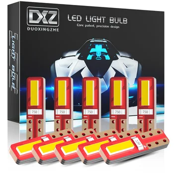 DXZ 10Pcs T5 Super Svetla LED Žarnice Canbus Bela 2SMD Čipov za Samodejno brez Napak Avto Instrument Grozd nadzorni Plošči Luč 12V
