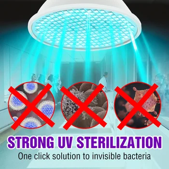 E27 LED UV Sterlizer Svetilka 220V Ultravijolično Bactericidal 50 w Žarnica 35W 25 W LED Protibakterijskim UVC Sijalka 2835 LED Ozona Svetlobe Amuchina