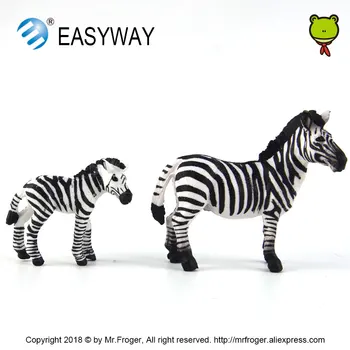 EASYWAY Resničnem Življenju, Zebra, Set Živali Model Zebra Baby Živalskem vrtu Wildlife Igrača Darilo Mini Model Igrača Slika Igrače za Otroke Lutke Otroci DIY