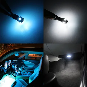 Edislight 13Pcs Canbus White Ice Blue LED Lučka Avto Žarnice Notranjost Paket Komplet Za 2011-2017 Jeep Grand Cherokee Zemljevid Dome Luč