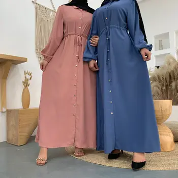Eid Mubarak Abayas za Ženske Dubaj Abaya Turčija, Muslimani Moda Obleko, Hidžab Islamska Oblačila Maroški tam kaftan Vestidos Musulmanes