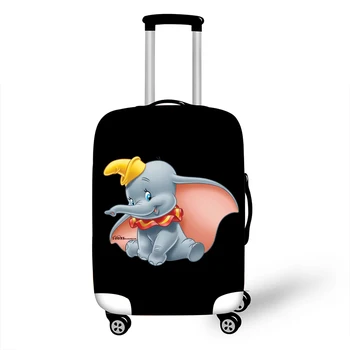 Elastični Prtljage Zaščitni Pokrov Primeru Za Kovček Zaščitni Pokrov Vozička Primerih Zajema 3D Potovalni Pripomočki Dumbo Vzorec 10d