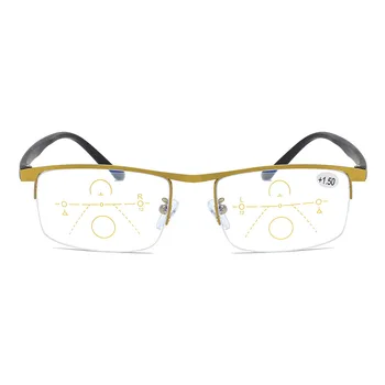 Elbru Letnik Kovinskih Polizdelkov rimmed Anti-modra Svetloba Presbyopic Očala Postopno Multi-focus Obravnavi Očala Unisex +1.0 +4.0