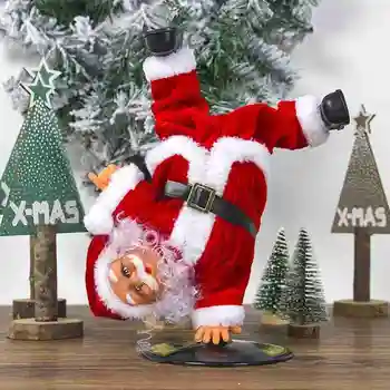 Električni Glasbe Handstand Street Dance Santa Claus Božični Okraski