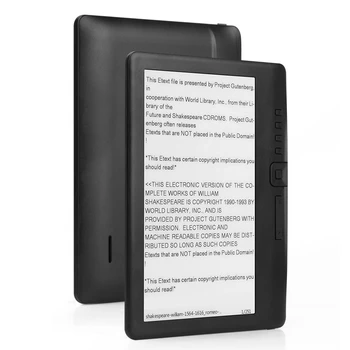 Elektronska Knjiga Knjiga, Nepremočljiva 7 Palčni TFT Barvni Sn Ebook Reader o Video MP3-Predvajalnik za ponovno Polnjenje 16GB z Vgrajeno v Večpredstavnostnih